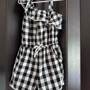 Wonder Nation Black and White Romper
